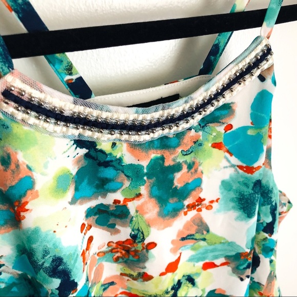 Floral Tiered Tank Top - Picture 3 of 6